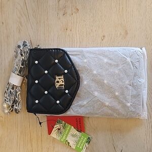 Badgley Mischka Quilted Faux Leather & Faux Pearl Phone Case